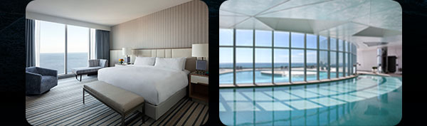 Hotel Room and Pool